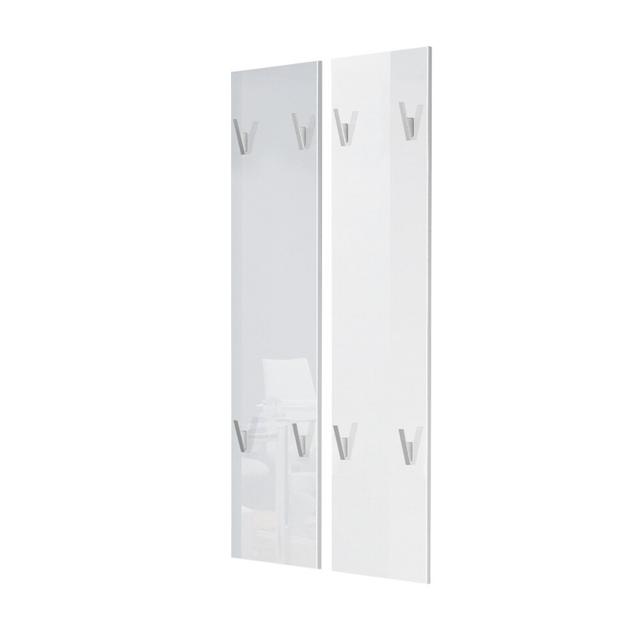 Adney Wall Mounted Coat Rack (Set of 2) Wade Logan Colour: White (High Gloss) on Productcaster.