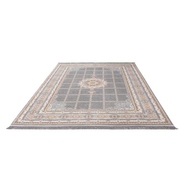 Ayios Oriental Machine Woven Area Rug Set ClassicLiving Rug Size: Rectangular 250 x 350cm, Colour: Silver on Productcaster.