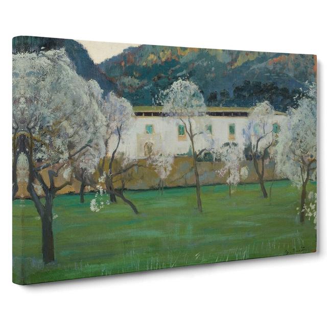 White Farmhouse by - Wrapped Canvas Painting East Urban Home Size: 40cm H x 60cm W x 3cm D on Productcaster.