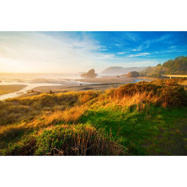 Sunrise At Oregon Coast - Wrapped Canvas Print 17 Stories Size: 51cm H x 76cm W x 3.8cm D on Productcaster.