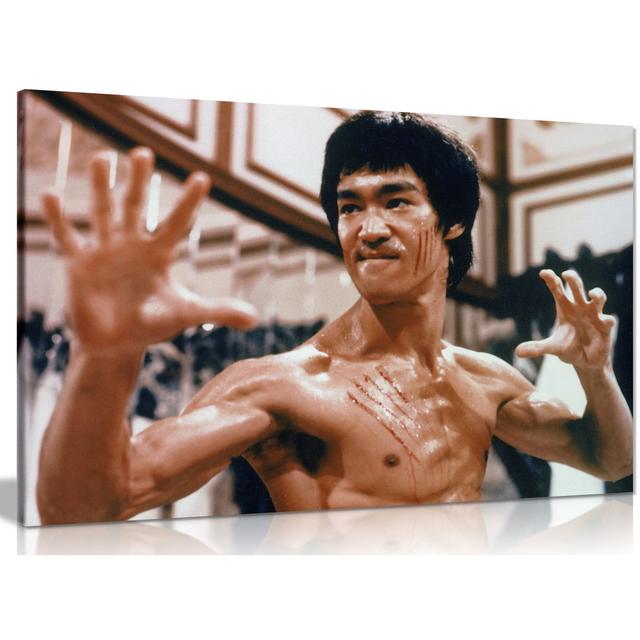 Bruce Lee Enter The Dragon - Wrapped Canvas Print Panther Print Size: 61cm H x 91cm W on Productcaster.