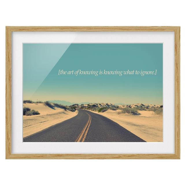 Lyrical Landscapes - Knowledge - Picure Frame Graphic Art Print Maturi Size: 70cm H x 100cm W x 2cm D, Frame Option: Brown Framed on Productcaster.