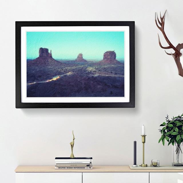 Oljato-Monument Valley - Picture Frame Painting Print East Urban Home Size: 48cm H x 65cm W x 2cm D, Frame Option: Black Framed on Productcaster.