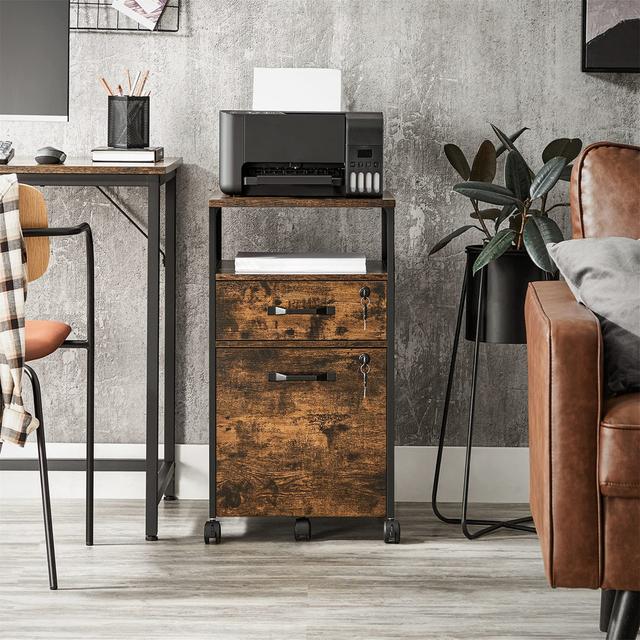 Bobrow 42cm Wide 2 -Drawer Mobile File Cabinet Borough Wharf on Productcaster.