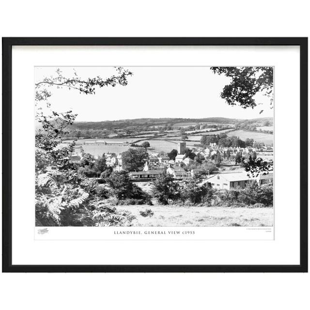 'Llandybie, General View C1955' by Francis Frith - Picture Frame Photograph Print on Paper The Francis Frith Collection Size: 40cm H x 50cm W x 2.3cm on Productcaster.