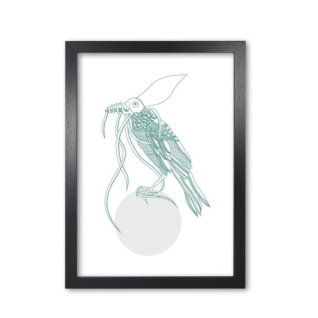 Marine Animals Bird - Graphic Art Print on Paper East Urban Home Format: Black Grain Frame, Size: 85 cm H x 60 cm W x 5 cm D on Productcaster.