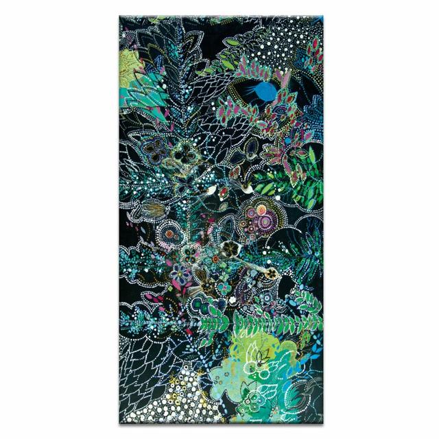 Sonidos De La Noche by Lia Porto - Wrapped Canvas Print East Urban Home Size: 102cm H x 51cm W x 3.8cm D on Productcaster.