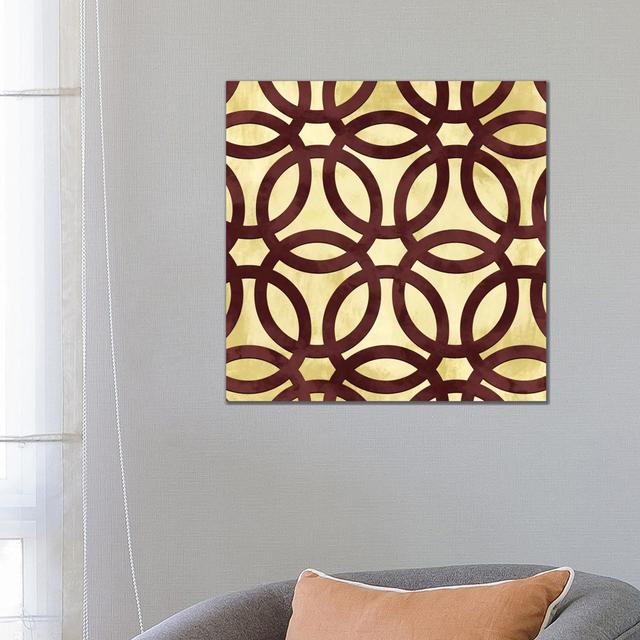 Rings by 5by5collective - Wrapped Canvas Print Metro Lane Size: 66.04cm H x 66.04cm W x 3.81cm D on Productcaster.