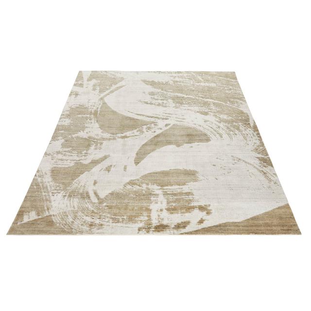 Dune Beige/Ivory Area Rug Ivy Bronx Rug Size: Rectangle 274 x 366cm on Productcaster.