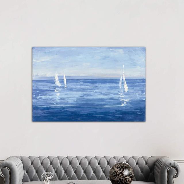 Open Sail by Julia Purinton - Wrapped Canvas Painting Print Breakwater Bay Size: 101.6cm H x 152.4cm W x 3.81cm D on Productcaster.