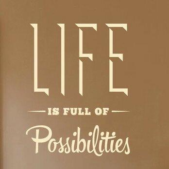 Life Is Full of Possibilities Wall Sticker East Urban Home Size: Medium, Colour: Pink on Productcaster.