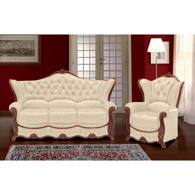 Dodgen 2 - Piece Faux Leather Living Room Set Astoria Grand Upholstery Colour: Toffee on Productcaster.