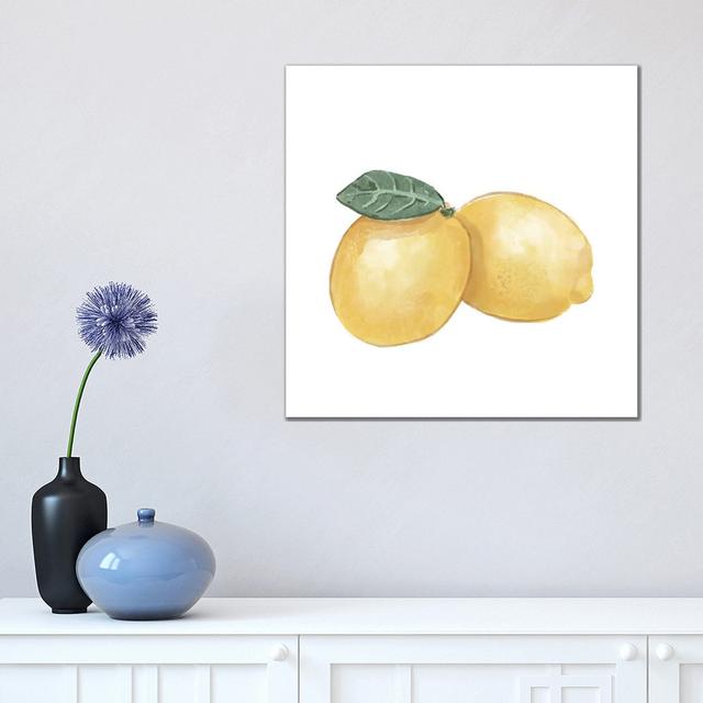 Citrus Limon III by Bannarot - Wrapped Canvas Art Prints August Grove Size: 45.72cm H x 45.72cm W x 3.81cm D on Productcaster.