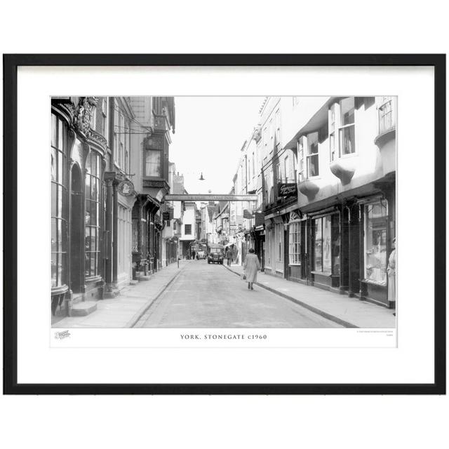 'York, Stonegate C1960' by Francis Frith - Picture Frame Photograph Print on Paper The Francis Frith Collection Size: 28cm H x 36cm W x 2.3cm D on Productcaster.