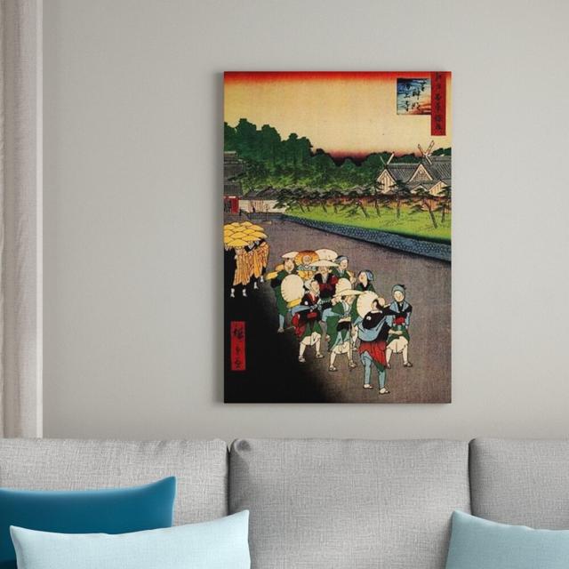 Hiroshige Utagawa - Wrapped Canvas Painting Bloomsbury Market on Productcaster.