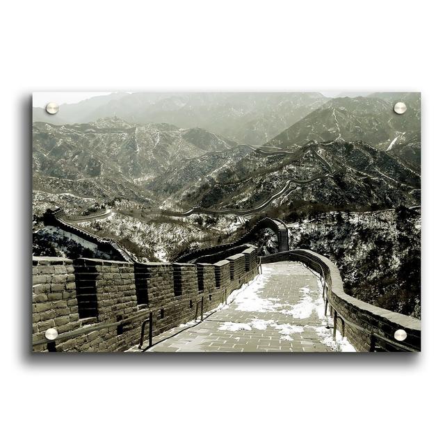 The Great Wall of China Sepia - Unframed Photograph Print on Acrylic East Urban Home Size: 59.4cm H x 84.1cm W on Productcaster.