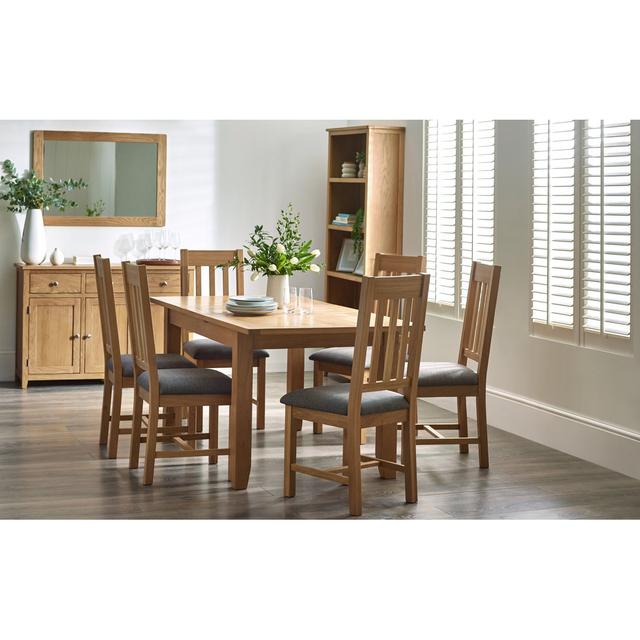 Dejan 6 - Person Extendable Solid Oak Dining Set Rosalind Wheeler on Productcaster.