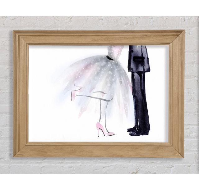 First Dance 1 Framed Print Ivy Bronx Format: Natural Framed Paper, Size: 100cm H x 141.4cm W x 8cm D on Productcaster.