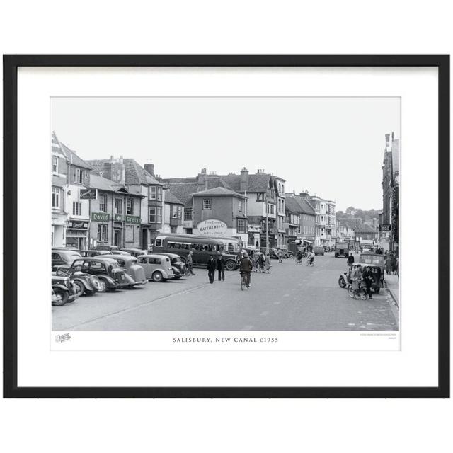 'Salisbury, New Canal C1955' - Picture Frame Photograph Print on Paper The Francis Frith Collection Size: 60cm H x 80cm W x 2.3cm D on Productcaster.