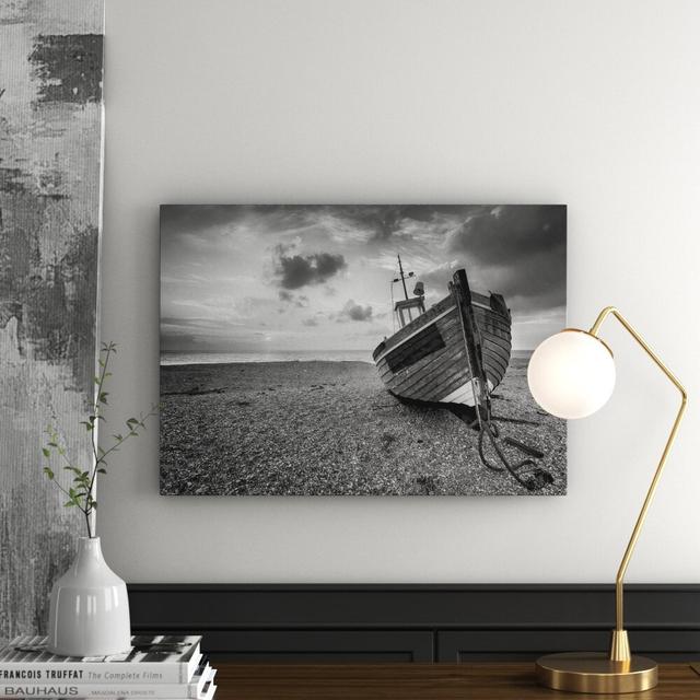 Leinwandbild „Sonnenuntergang - Fischerboot“, Fotodruck East Urban Home on Productcaster.