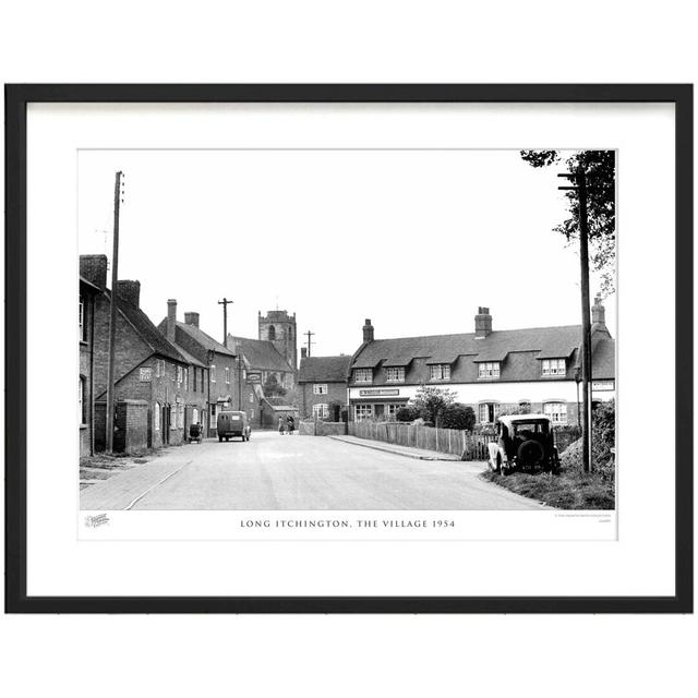 'Long Itchington, the Village 1954' by Francis Frith - Picture Frame Photograph Print on Paper The Francis Frith Collection Size: 40cm H x 50cm W x 2. on Productcaster.