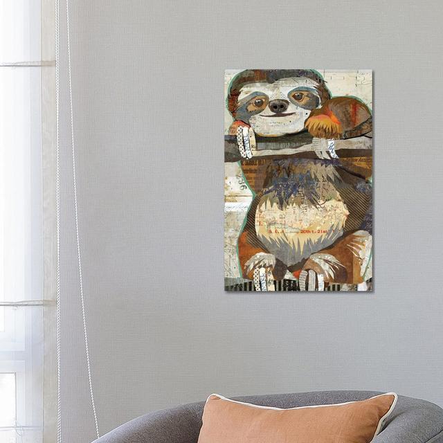 Sloth by Traci Anderson - Wrapped Canvas Gallery-Wrapped Canvas Giclée ClassicLiving Size: 66.04cm H x 45.72cm W x 1.91cm D on Productcaster.