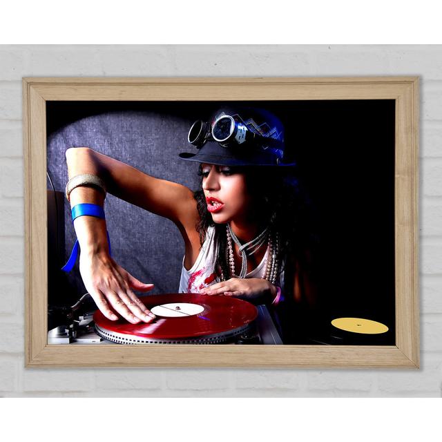 Sexy Dj Girl - Single Picture Frame Art Prints Ebern Designs Size: 84.1cm H x 118.9cm W x 1.5cm D on Productcaster.