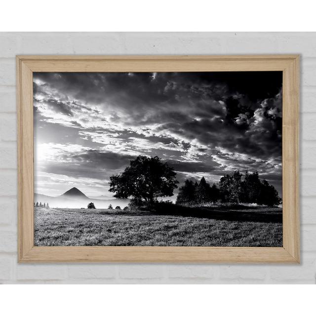 Countryside Retreat B N W - Single Picture Frame Art Prints Ebern Designs Size: 21cm H x 29.7cm W x 1.5cm D on Productcaster.