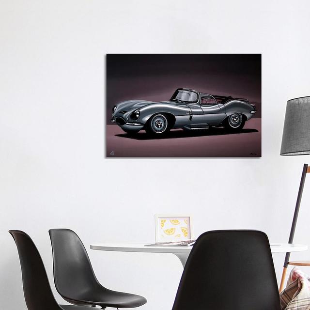 Jaguar XKSS 1957 by Paul Meijering - Painting on Canvas Ebern Designs Size: 66.04cm H x 101.6cm W x 3.81cm D, Format: Wrapped Canvas on Productcaster.