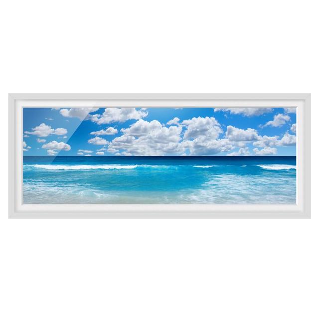 Picture With Frame - Touch Of Paradise - Landscape Panorama Highland Dunes Size: 40cm H x 100cm W x 2cm D, Frame Option: White Framed on Productcaster.