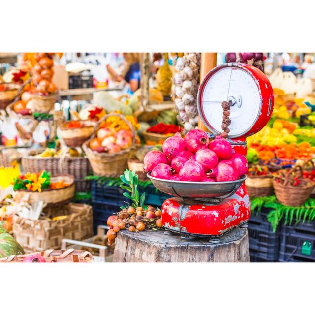 Fruit Market - Wrapped Canvas Print 17 Stories Size: 30cm H x 46cm W x 3.8cm D on Productcaster.