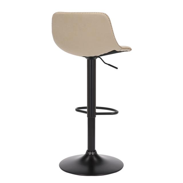 Yasmine Swivel Adjustable Height Stool George Oliver Upholstery: Cream on Productcaster.