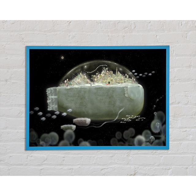 The Fish Kingdom - Single Picture Frame Art Prints Happy Larry Size: 59.7cm H x 84.1cm W x 2cm D on Productcaster.