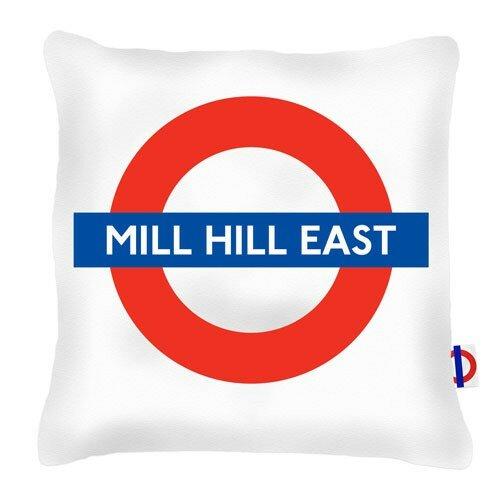 Mill Hill East Tube Station London Transport Cushion London Transport on Productcaster.