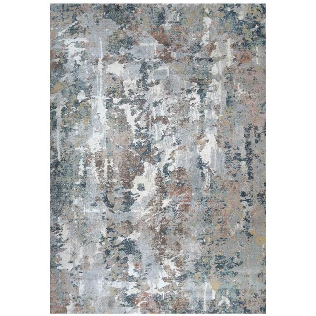 Spofford Tufted Grey/Blue/Yellow Rug Borough Wharf Rug Size: Rectangle 60 x 110cm on Productcaster.