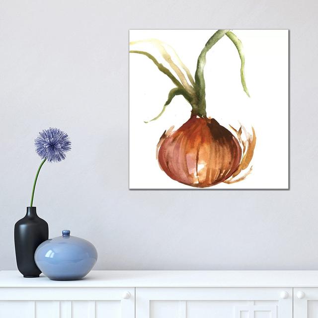 Onion by Asia Jensen - Wrapped Canvas Gallery-Wrapped Canvas Giclée Rosalind Wheeler Size: 66.04cm H x 66.04cm W x 3.81cm D on Productcaster.