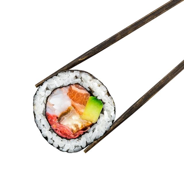 Sushi Roll - Wrapped Canvas Print Ebern Designs Size: 30cm H x 30cm W x 3.8cm D on Productcaster.