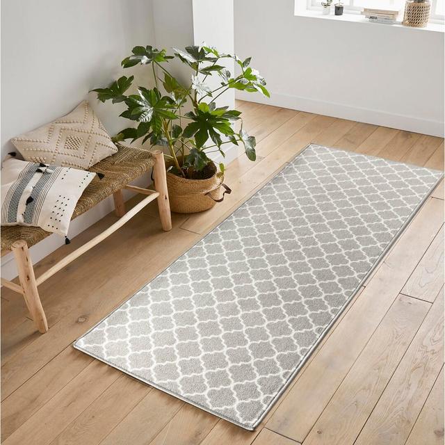 Dawson Door Mat Three Posts Mat Size: 80cm W x 150cm L, Colour: Grey on Productcaster.