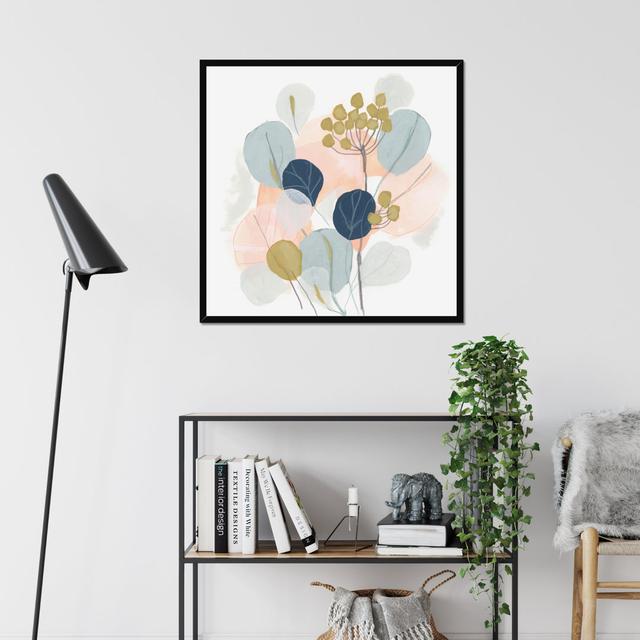 Floral Mazurka IV by June Erica Vess - Painting Print Wade Logan Size: 80cm H x 80cm W x 2.3cm D, Format: Black Framed Paper Print on Productcaster.