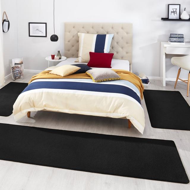 Fancy Black Rug Hanse Home on Productcaster.