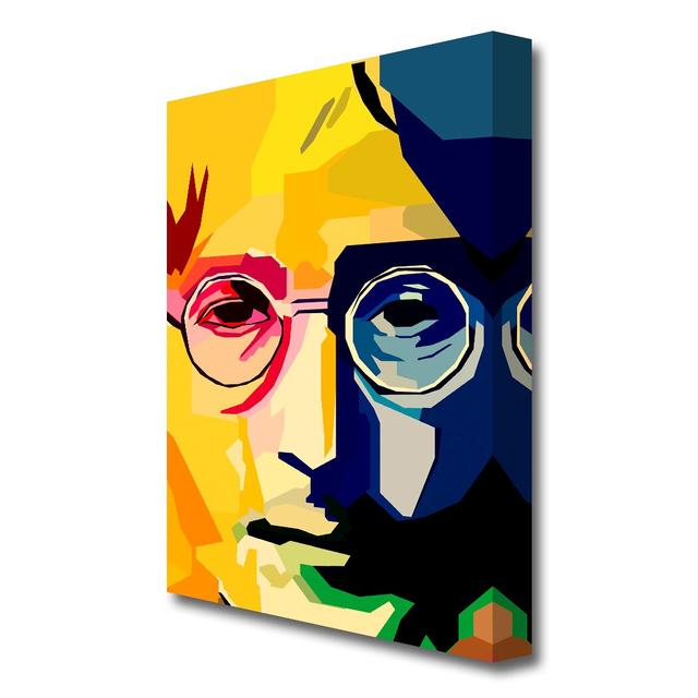 John Lennon Colours - Wrapped Canvas Graphic Art Print East Urban Home Size: 50.8 cm H x 35.6 cm W on Productcaster.