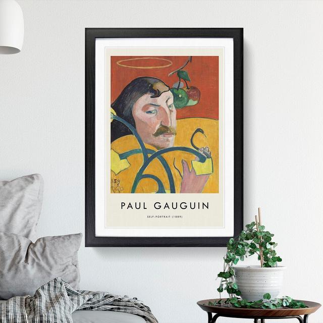 Self Portrait Vol.2 by Paul Gauguin - Picture Frame Painting East Urban Home Frame Option: Black, Size: 65cm H x 48cm W x 2cm D on Productcaster.