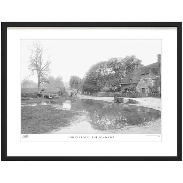 'Lower Froyle, the Pond 1907' by Francis Frith - Picture Frame Photograph Print on Paper The Francis Frith Collection Size: 28cm H x 36cm W x 2.3cm D on Productcaster.