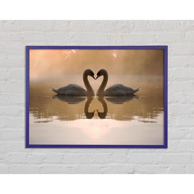 Swan Lake Love - Single Picture Frame Art Prints Brayden Studio Size: 21cm H x 29.7cm W x 2cm D on Productcaster.