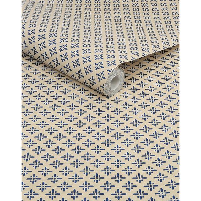 Joules Beckett Star 10m x 52cm Paste the Wall Wallpaper Roll JOULES Colour: Blue on Productcaster.