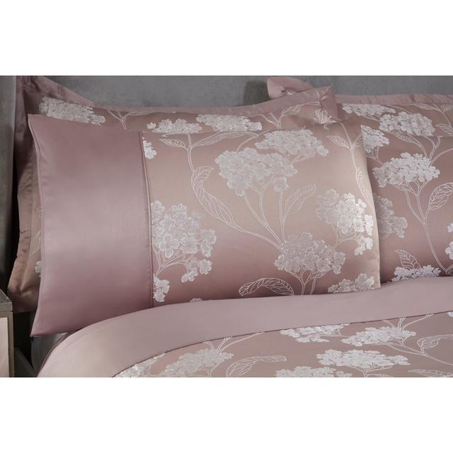 Blossom 180 TC Duvet Cover Set Mercer41 Colour: Blush Pink, Size: Single on Productcaster.