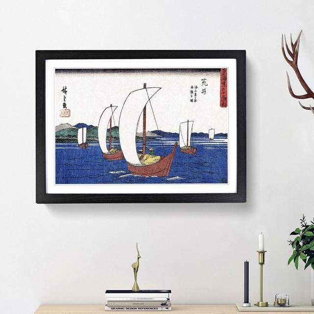 Arai by Utagawa Hiroshige - Single Picture Frame Painting East Urban Home Frame Option: Black Framed, Size: 33cm H x 45cm W x 2cm D on Productcaster.