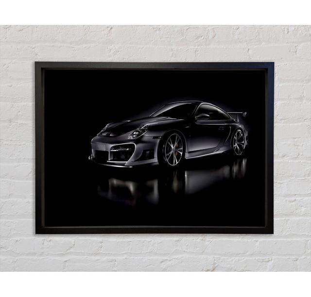 Dark Porsche GT Street Racing - Single Picture Frame Art Prints on Canvas Bright Star Size: 59.7cm H x 84.1cm W x 3.3cm D on Productcaster.