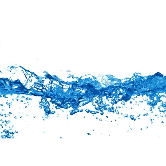 Clear Blue Water Splashing by Pixedeli - Print Metro Lane Size: 20cm H x 30cm W on Productcaster.