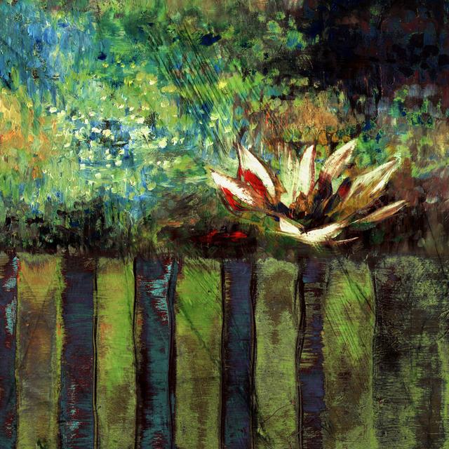 Impressionist Lily I by Danielle Harrington - Wrapped Canvas Print Rosalind Wheeler Size: 76cm H x 76cm W on Productcaster.